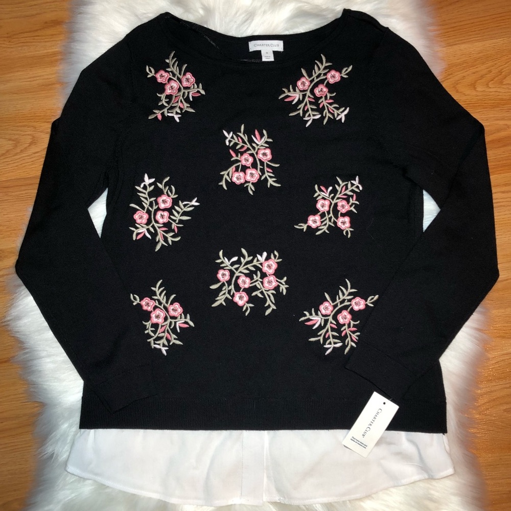 NWT Charter Club Long sleeve Top